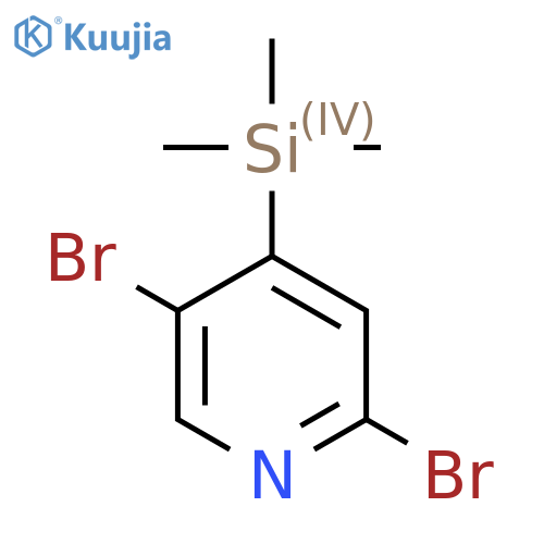 2,5-Dibromo-4-(trimethylsilyl)pyridine structure