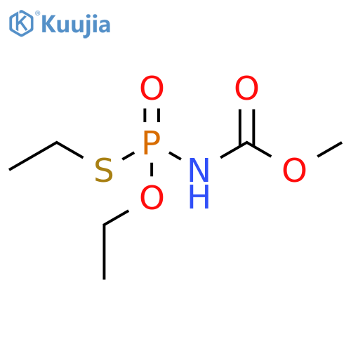 Carbamic acid, [ethoxy(ethylthio)phosphinyl]-, methyl ester structure