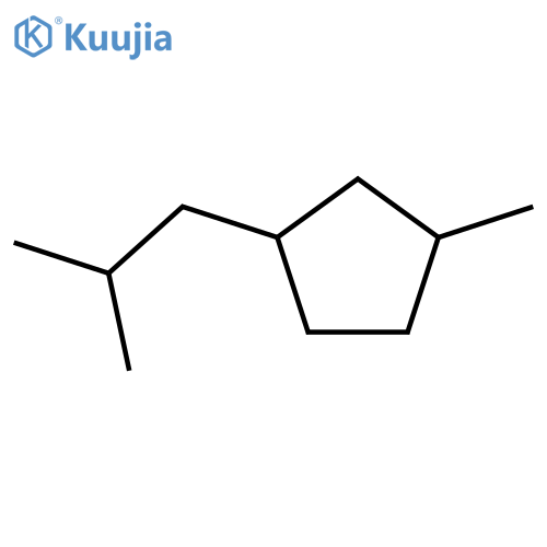 Cyclopentane,1-methyl-3-(2-methylpropyl)- structure