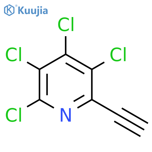 2,3,4,5-tetrachloro-6-ethynylpyridine structure