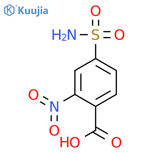 2-nitro-4-sulfamoyl-benzoic acid structure