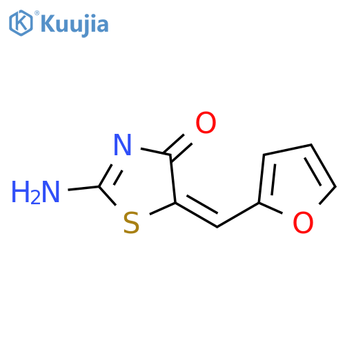 4(5H)-Thiazolone,2-amino-5-(2-furanylmethylene)- structure