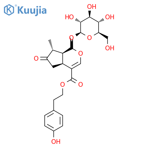 Cyclopenta[c]pyran-4-carboxylic acid,1-(&acirc;-D-glucopyranosyloxy)-1,4a,5,6,7,- 7a-hexahydro-7-methyl-6-oxo-,2-(4- hydroxyphenyl)ethyl ester,(1S,4aS,7R,7aS)- structure