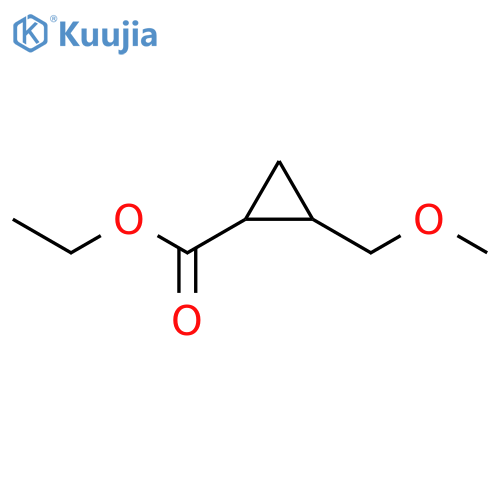 ethyl 2-(methoxymethyl)cyclopropane-1-carboxylate structure