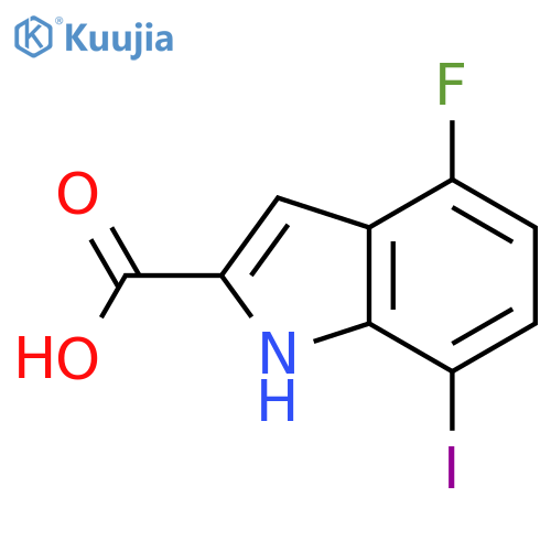 4-Fluoro-7-iodoindole-2-carboxylic Acid structure