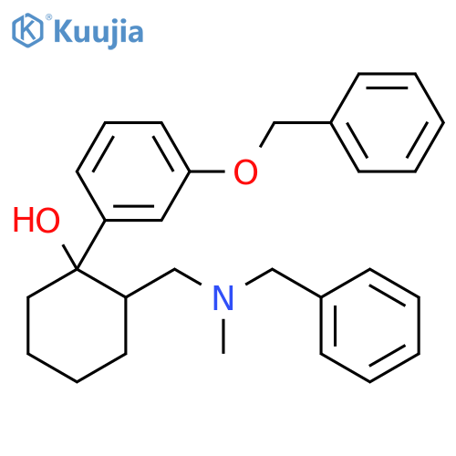 2-((Benzyl(methyl)amino)methyl)-1-(3-(benzyloxy)phenyl)cyclohexanol structure