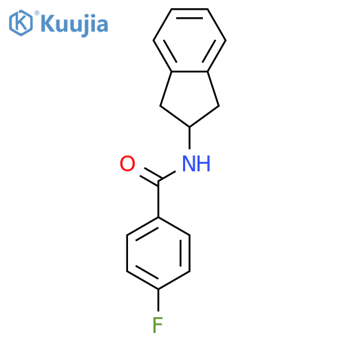 4-Fluoro-N-(indan-2-yl)benzamide structure