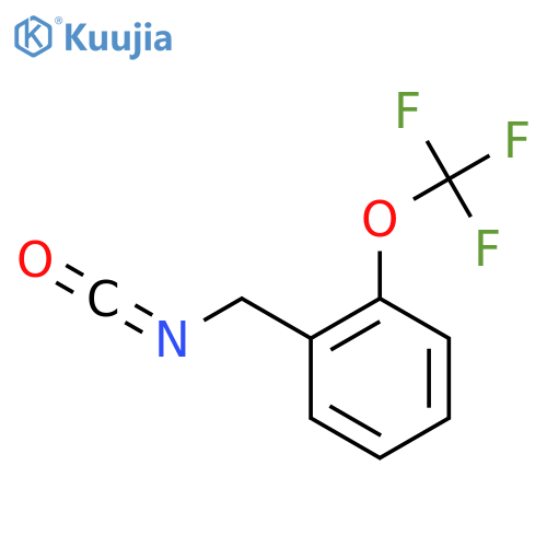 1-(isocyanatomethyl)-2-(trifluoromethoxy)benzene structure