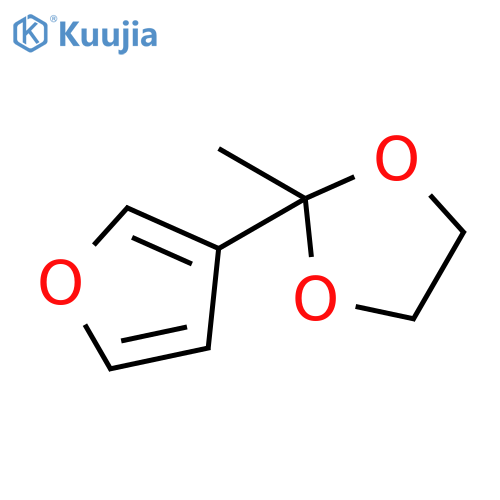 1,3-Dioxolane, 2-(3-furanyl)-2-methyl- structure