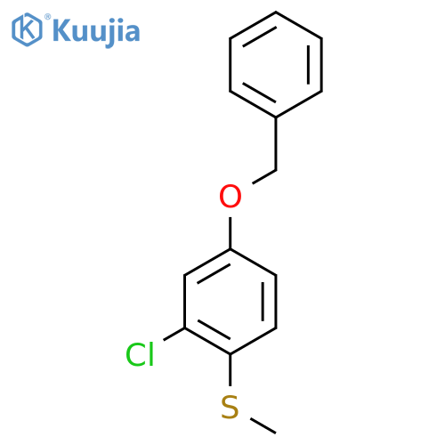 (4-(BenZyloxy)-2-chlorophenyl)(methyl)sulfane structure
