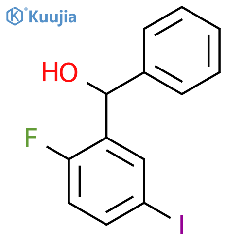 (2-Fluoro-5-iodophenyl)(phenyl)methanol structure