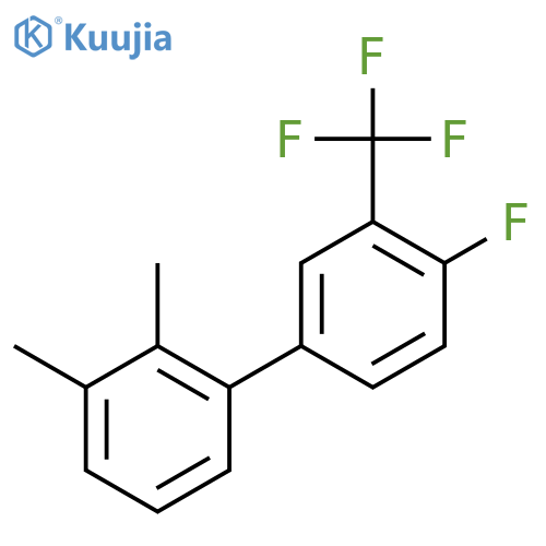 4'-Fluoro-2,3-dimethyl-3'-(trifluoromethyl)-1,1'-biphenyl structure