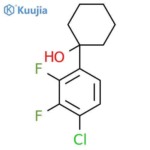 1-(4-Chloro-2,3-difluorophenyl)cyclohexanol structure