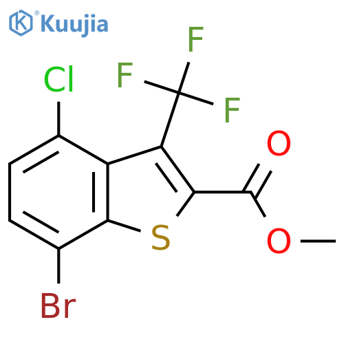 Methyl 7-bromo-4-chloro-3-(trifluoromethyl)benZo[b]thiophene-2-carboxylate structure