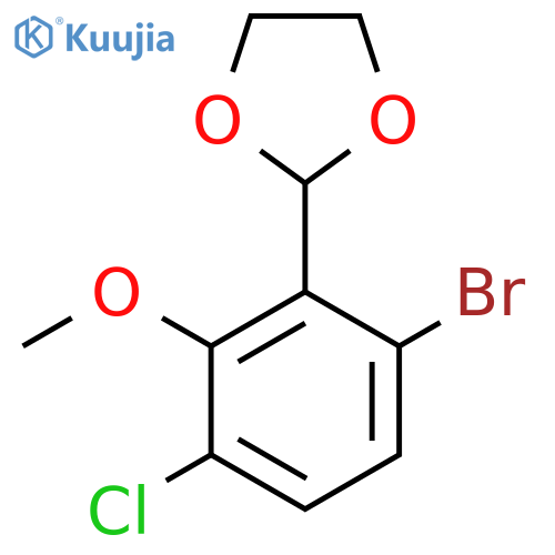 2-(6-Bromo-3-chloro-2-methoxyphenyl)-1,3-dioxolane structure