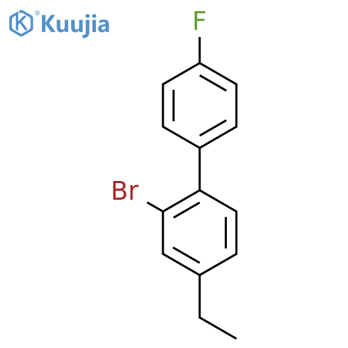 2-Bromo-4-ethyl-4'-fluoro-1,1'-biphenyl structure