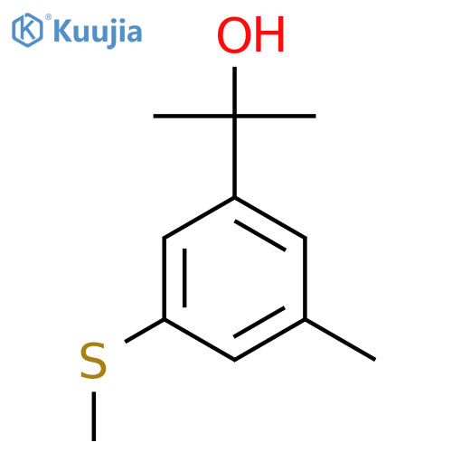 2-(3-Methyl-5-(methylthio)phenyl)propan-2-ol structure