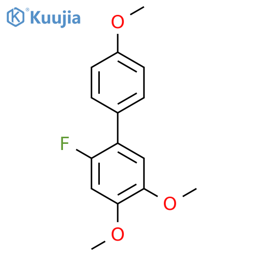 2-Fluoro-4,4',5-trimethoxy-1,1'-biphenyl structure