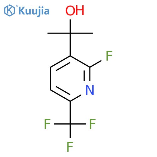 2-(2-Fluoro-6-(trifluoromethyl)pyridin-3-yl)propan-2-ol structure
