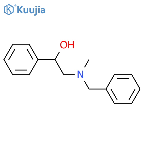 2-(Benzyl(methyl)amino)-1-phenylethanol structure
