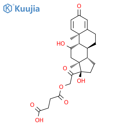 Prednisolone hemisuccinate structure