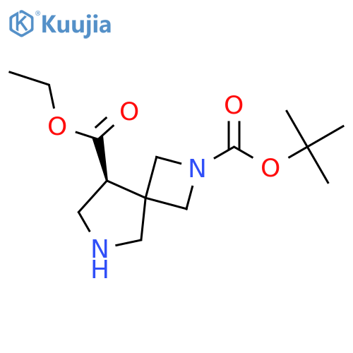(S)-2-tert-Butyl 8-ethyl 2,6-diazaspiro[3.4]octane-2,8-dicarboxylate structure