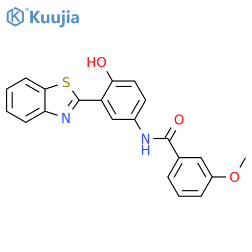 N-3-(1,3-benzothiazol-2-yl)-4-hydroxyphenyl-3-methoxybenzamide structure