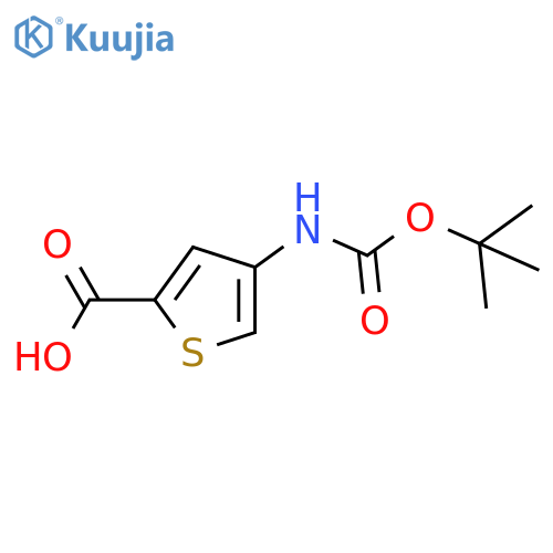 4-{(tert-butoxy)carbonylamino}thiophene-2-carboxylic acid structure