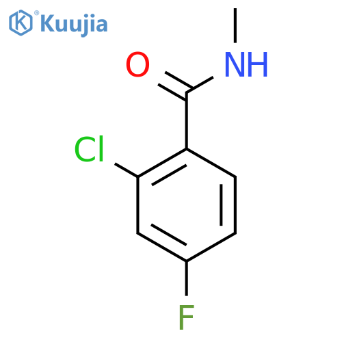 Benzamide, 2-chloro-4-fluoro-N-methyl- structure