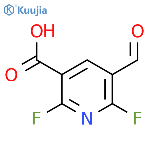 2,6-Difluoro-5-formylnicotinic acid structure