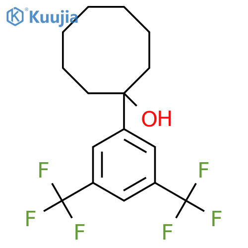 1-(3,5-Bis(trifluoromethyl)phenyl)cyclooctanol structure