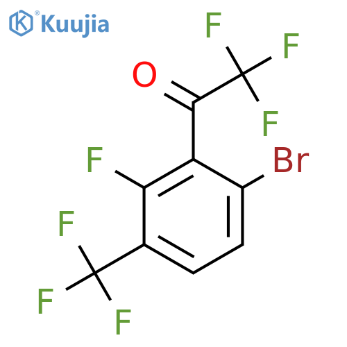 1-(6-Bromo-2-fluoro-3-(trifluoromethyl)phenyl)-2,2,2-trifluoroethanone structure