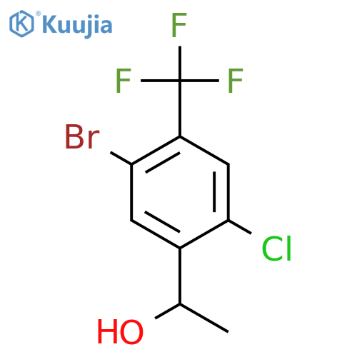 1-(5-Bromo-2-chloro-4-(trifluoromethyl)phenyl)ethanol structure