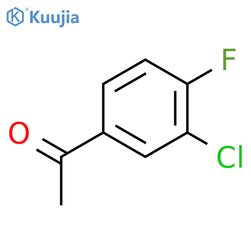 1-(3-chloro-4-fluorophenyl)ethan-1-one structure