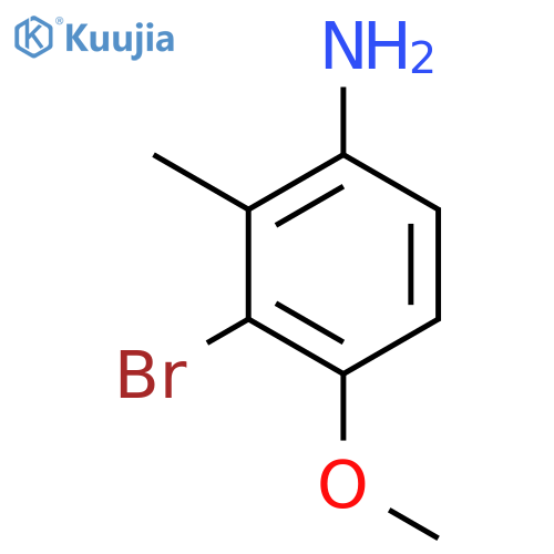 3-Bromo-4-methoxy-2-methylaniline structure