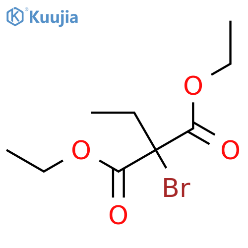 Propanedioic acid,2-bromo-2-ethyl-, 1,3-diethyl ester structure