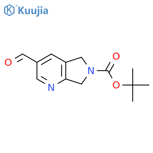 Tert-butyl 3-formyl-5,7-dihydropyrrolo[3,4-b]pyridine-6-carboxylate structure