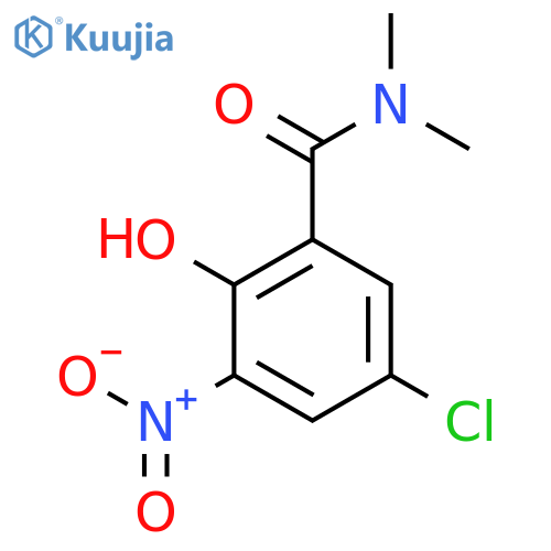 Benzamide, 5-chloro-2-hydroxy-N,N-dimethyl-3-nitro- structure