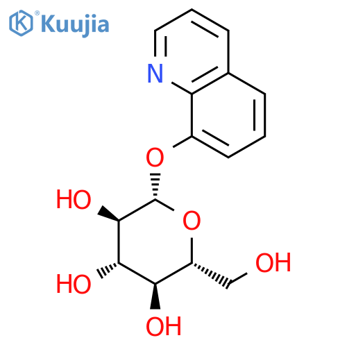 8-Hydroxyquinoline-β-D-glucopyranoside structure