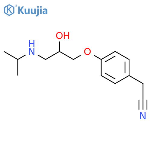 2-4-(2RS)-2-Hydroxy-3-(1-methylethyl)aminopropoxyphenylacetonitrile; (Atenolol Impurity H) structure