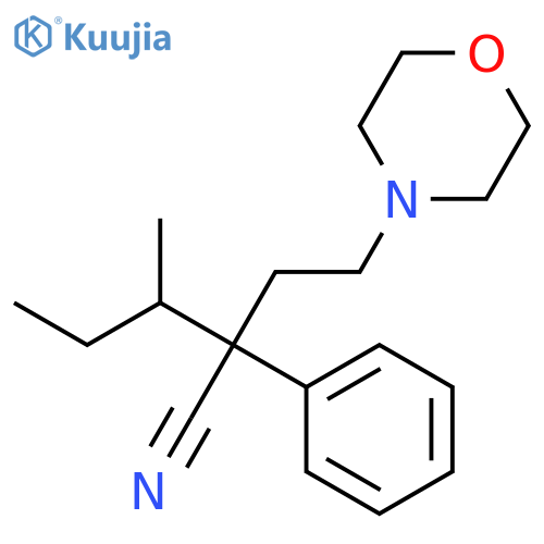 4-Morpholinebutanenitrile,a-(1-methylpropyl)-a-phenyl- structure