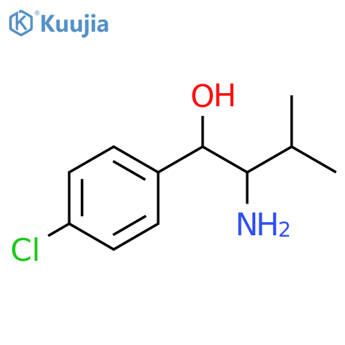 2-amino-1-(4-chlorophenyl)-3-methylbutan-1-ol structure