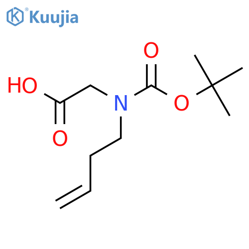 2-(but-3-en-1-yl)(tert-butoxy)carbonylaminoacetic acid structure