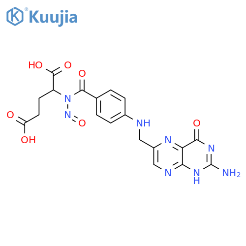 L-Glutamic acid,N-[4-[[(2-amino-1,4-dihydro-4-oxo-6-pteridinyl)methyl]amino]benzoyl]-N-nitroso-(9CI) structure