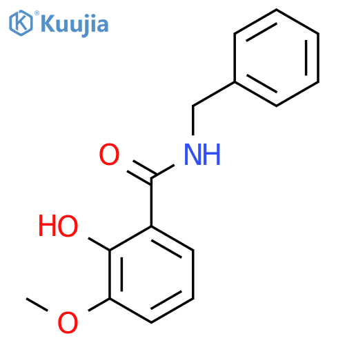 N-benzyl-2-hydroxy-3-methoxybenzamide structure