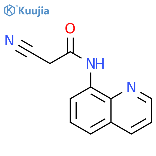 Acetamide, 2-cyano-N-8-quinolinyl- structure