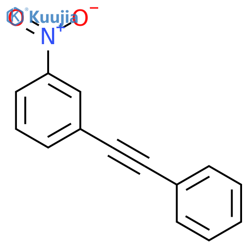 Benzene, 1-nitro-3-(phenylethynyl)- structure