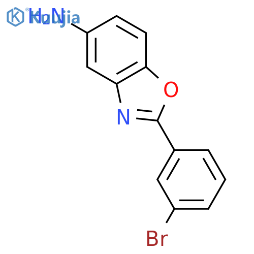 2-(3-Bromophenyl)-1,3-benzoxazol-5-amine structure
