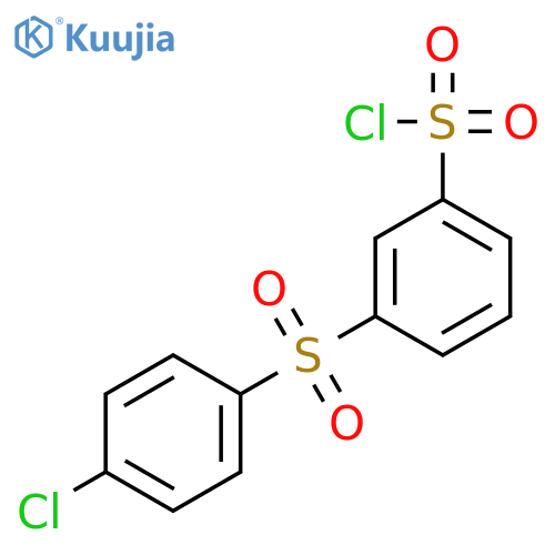 Benzenesulfonyl chloride, 3-[(4-chlorophenyl)sulfonyl]- structure