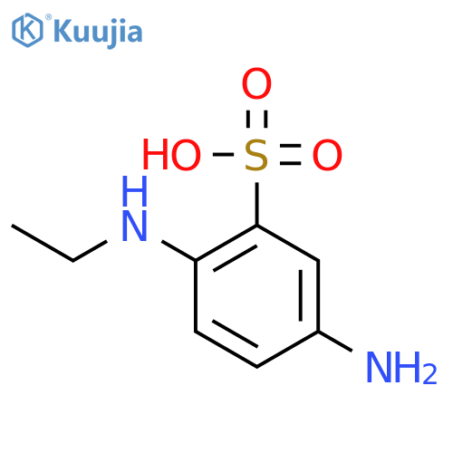 Benzenesulfonic acid, 5-amino-2-(ethylamino)- structure